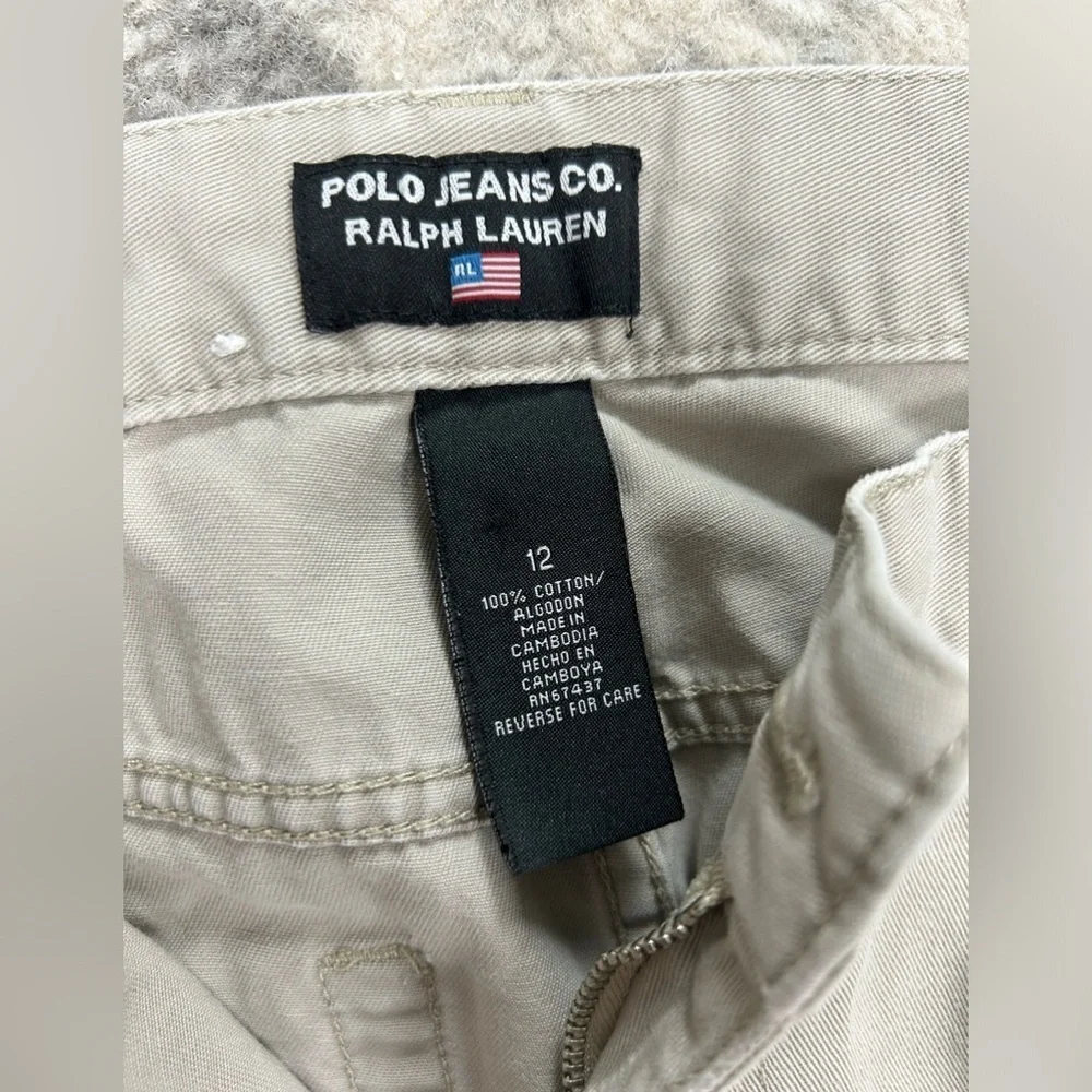 Polo Ralph Lauren Tan Khaki Gray Jeans Size 12